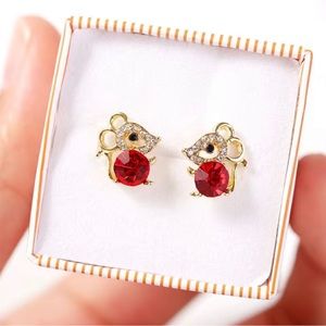 Darling little mouse stud earrings